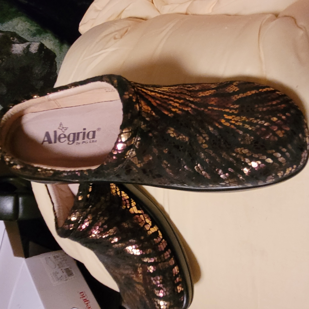 Alegria Women's Shimmering Black Shoes